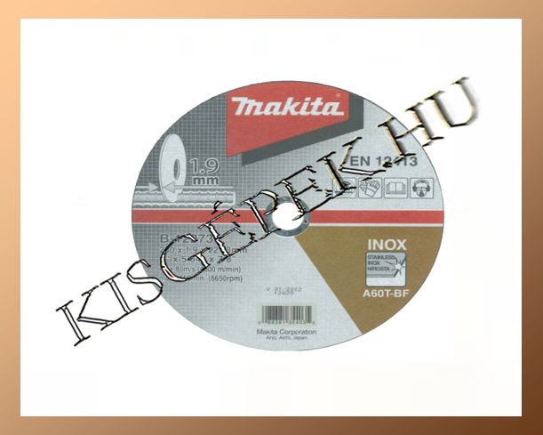 Vágókorong Makita INOX 230x1,9mm