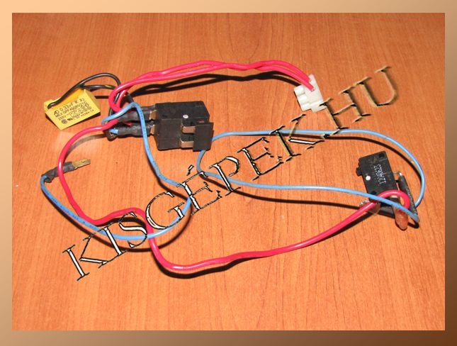 Mikrokapcsoló, kondenzátor és vezeték MTD ECS