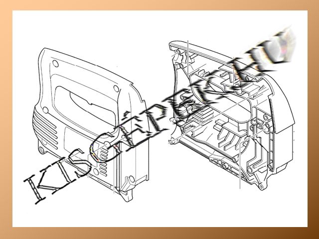 Ház-készlet Makita 4324, jobbos + balos