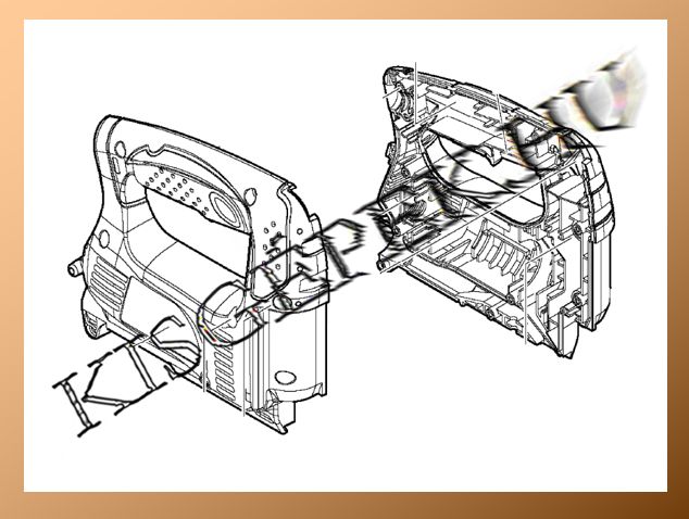 Motorház Makita 4327, jobb és bal