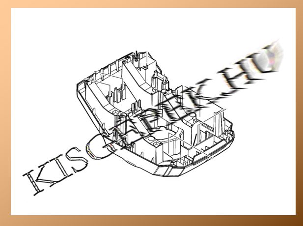 Motor burkolat Makita DLM460, DLM465, DLM532, DLM533, DLM536, alsó