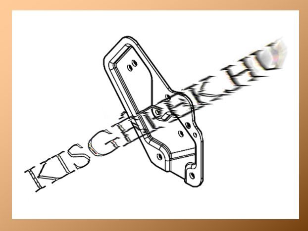 Hátsó markolat tartó Makita DLM462, DLM465, DLM532, jobb