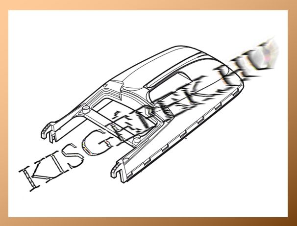 Fűgyűjtő kosár fedél Makita ELM4600, ELM4601, PLM4101, PLM4600, PLM4601, PLM4602