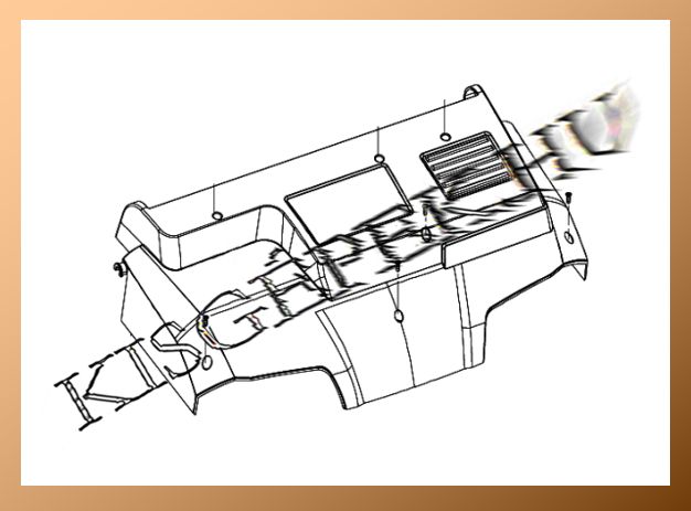 Motor fedél Makita UV3200, UV3600