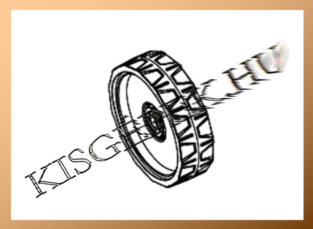 Kerék Makita UV3200, hátsó