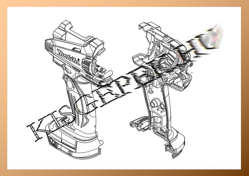 Motorház szett Makita DDF448, DDF458, DHP458