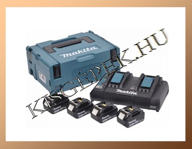 Akkumulátor csomag Makita 18V LXT Li-Ion 4x3,0Ah akku+DC18RD duplatöltő készlet